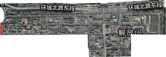 解放門街道衛星圖