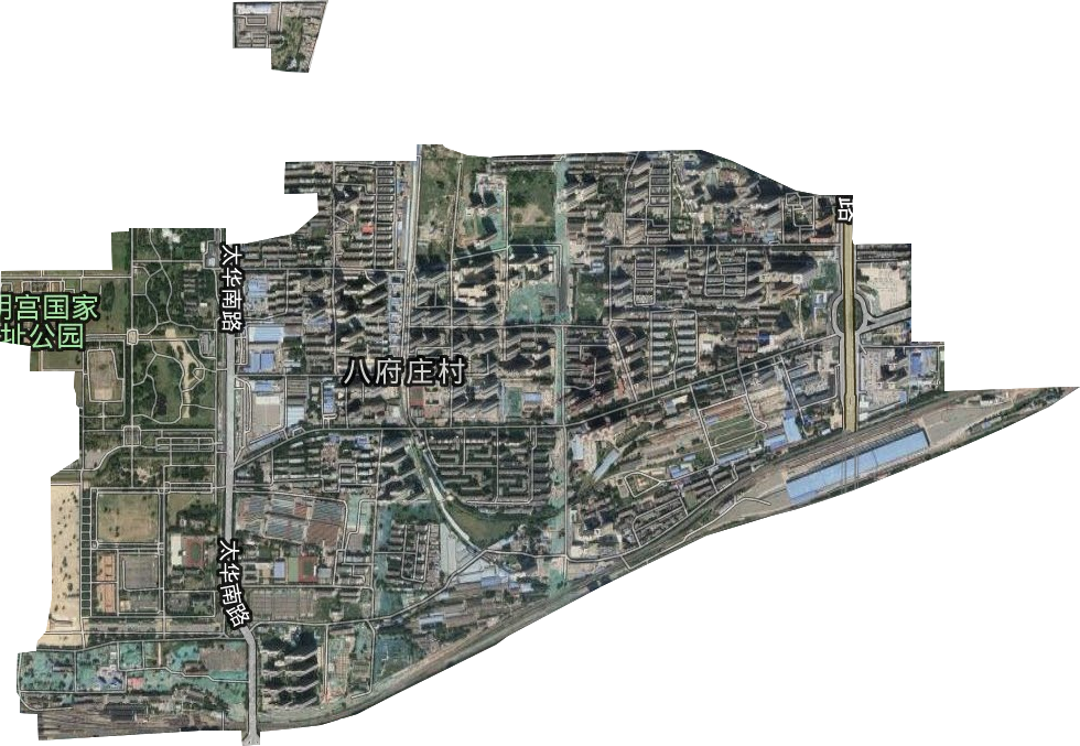 太華路街道衛(wèi)星圖