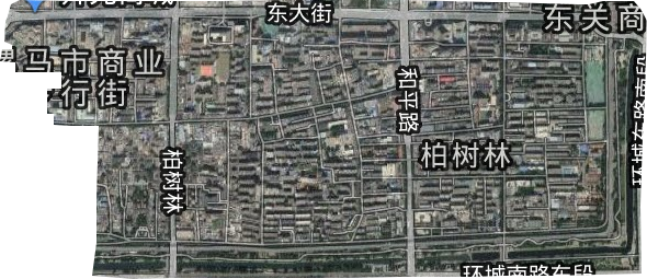 柏樹林街道衛星圖