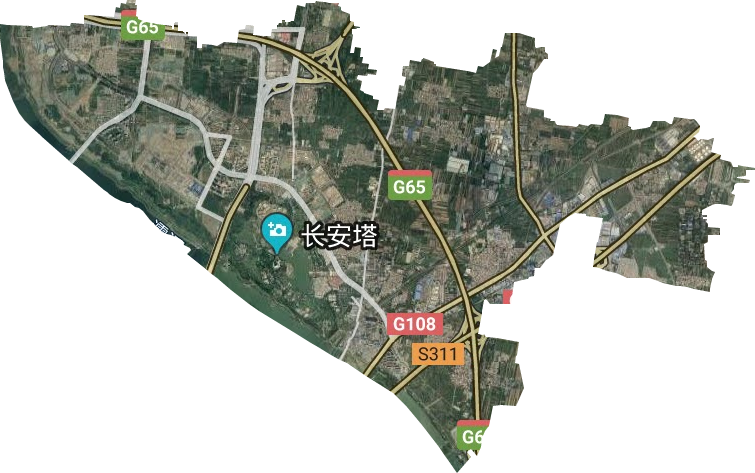 灞橋街道衛星圖