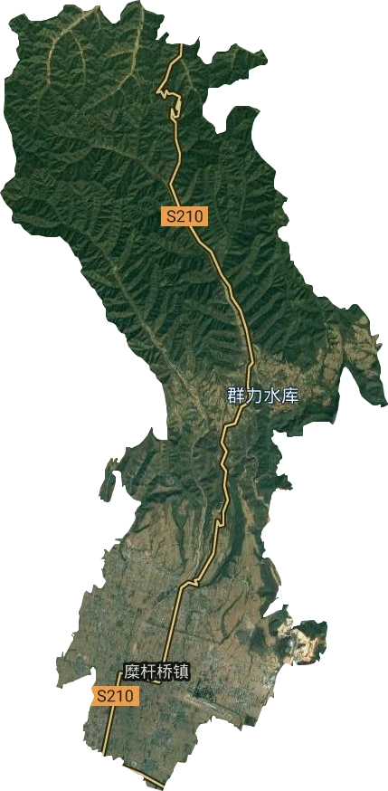 糜桿橋鎮衛星圖