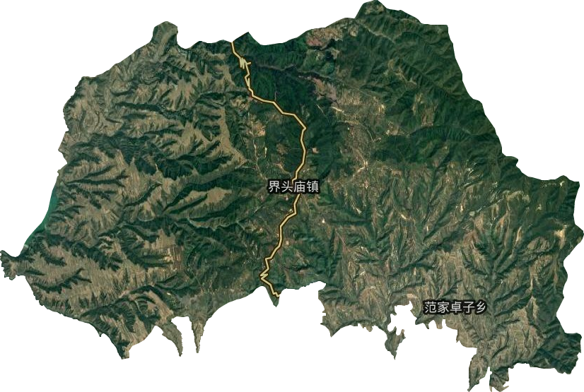 界頭廟鎮衛星圖