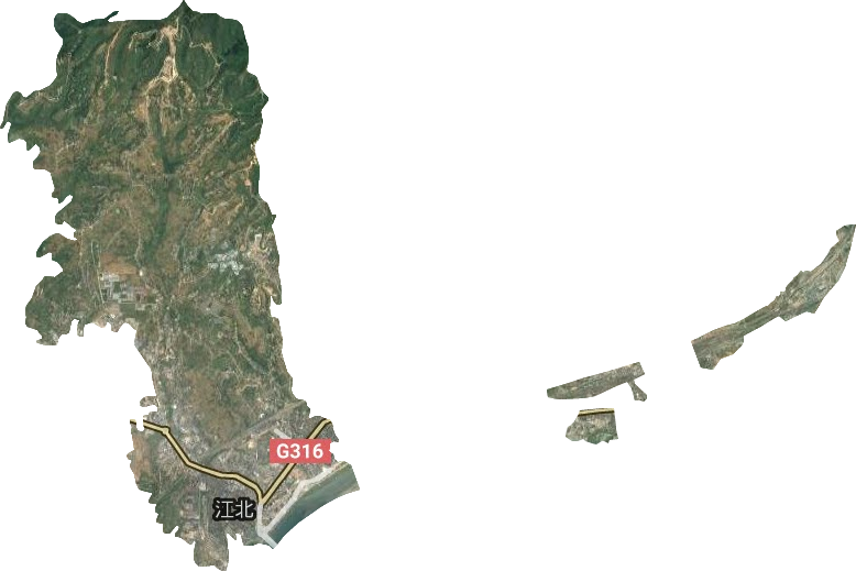 江北街道衛(wèi)星圖