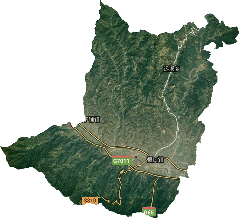 恒口鎮衛星圖