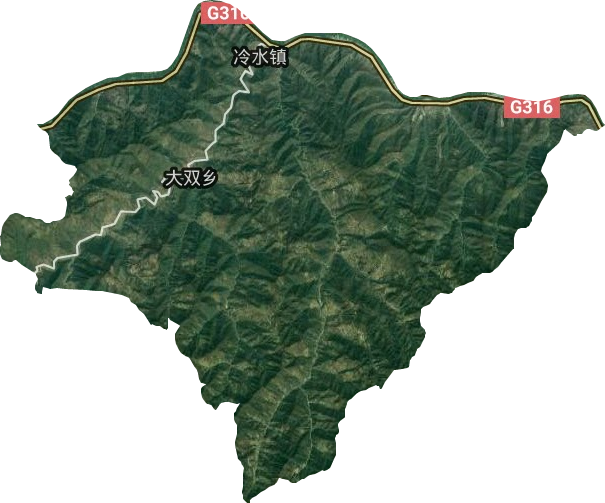 冷水鎮衛星圖