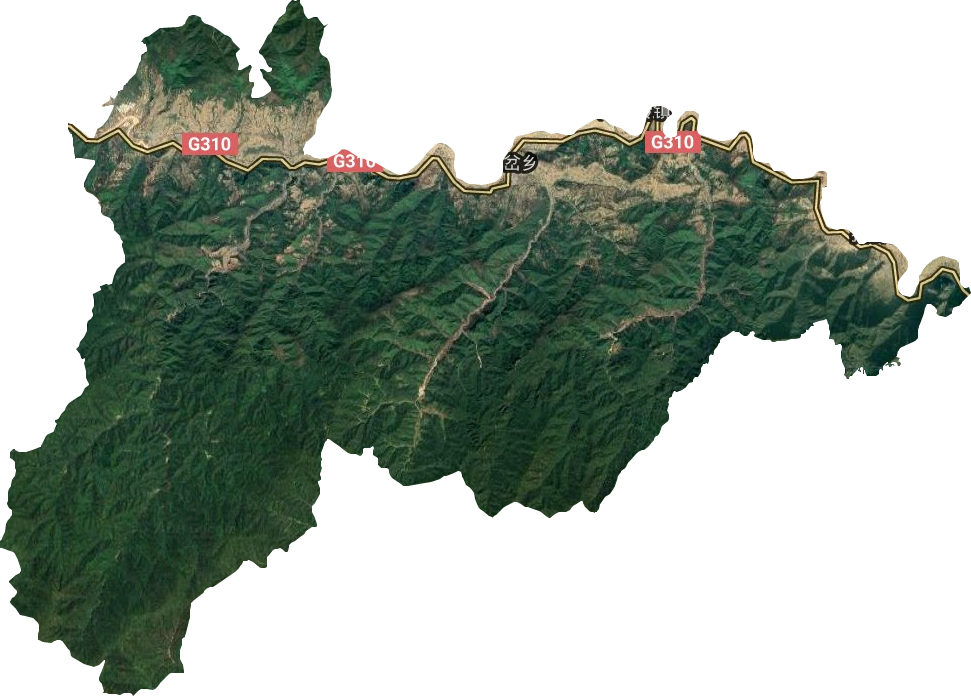 三岔鄉衛星圖