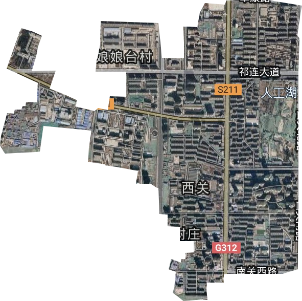 西關街街道衛星圖