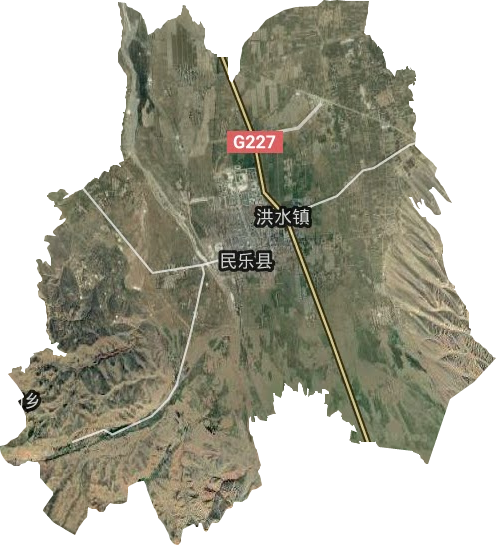 洪水鎮衛星圖