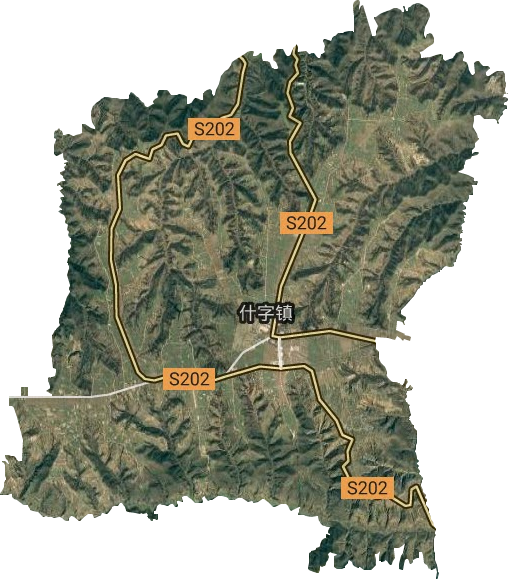 什字鎮(zhèn)衛(wèi)星圖