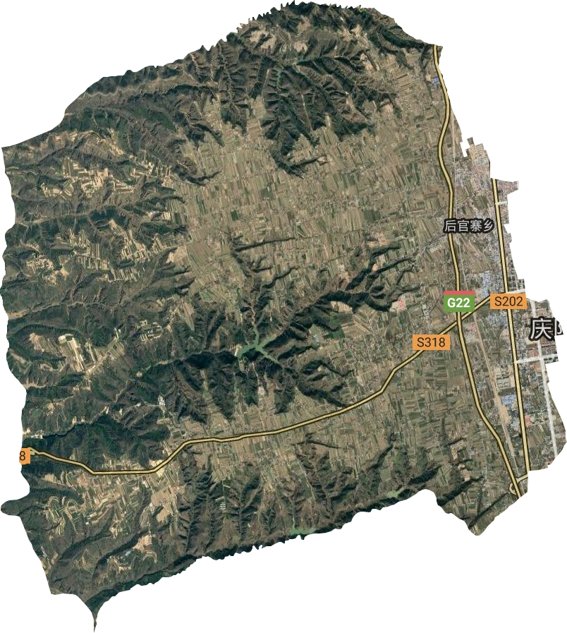 后官寨鄉衛星圖