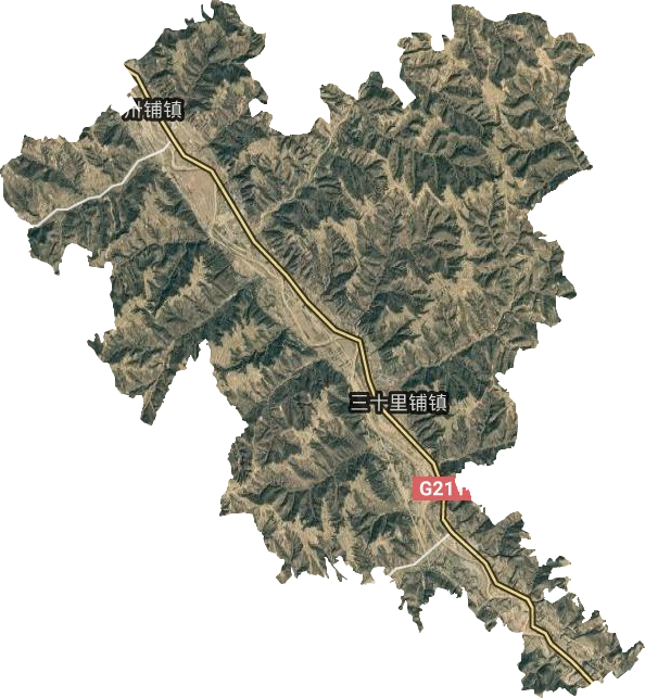 三十里鋪鎮(zhèn)衛(wèi)星圖