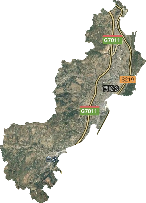 西峪鄉(xiāng)衛(wèi)星圖