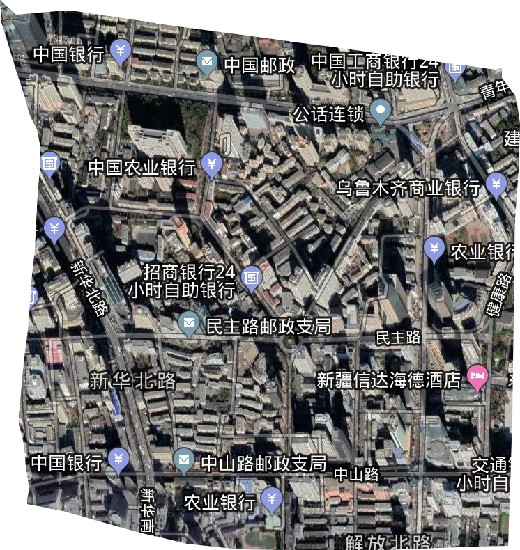 新華北路街道衛(wèi)星圖