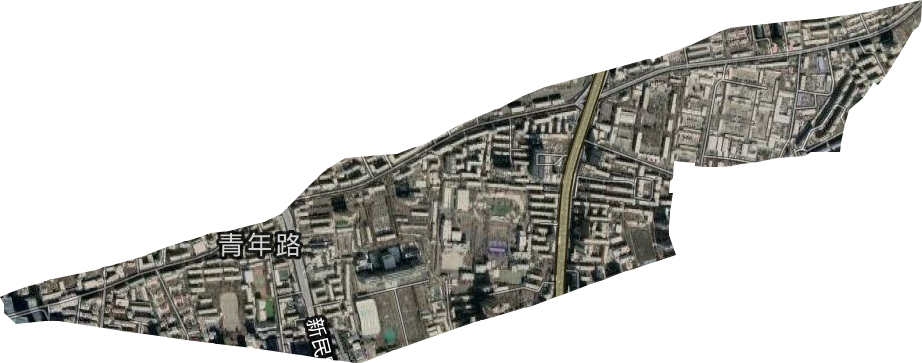 青年路街道衛星圖