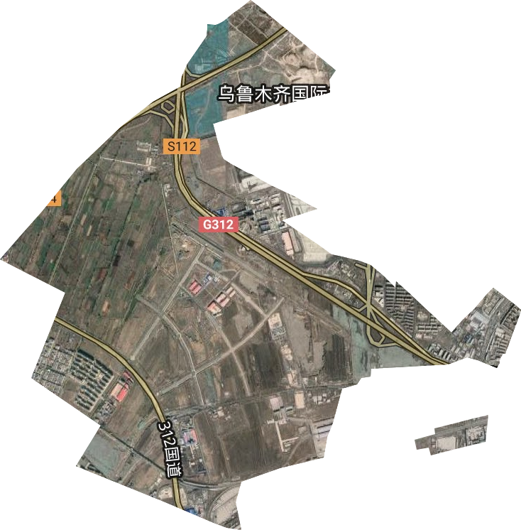 頭屯河區鄉類似鄉鎮單位衛星圖