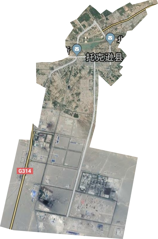托克遜鎮衛星圖