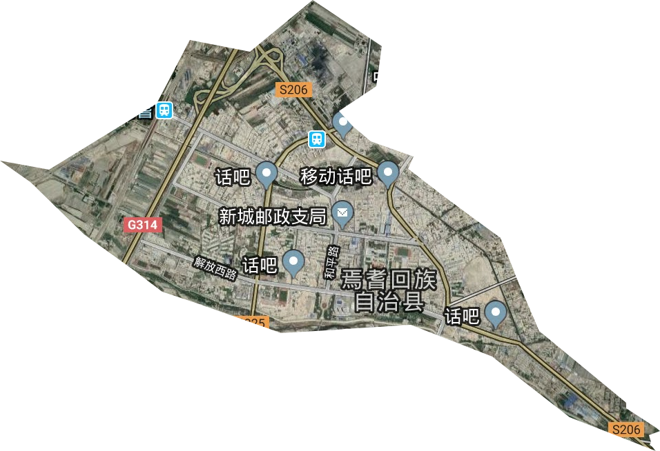 焉耆鎮衛星圖