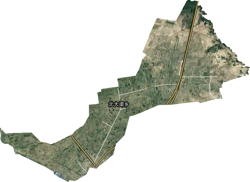 北大渠鄉衛星圖