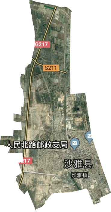 沙雅鎮(zhèn)衛(wèi)星圖