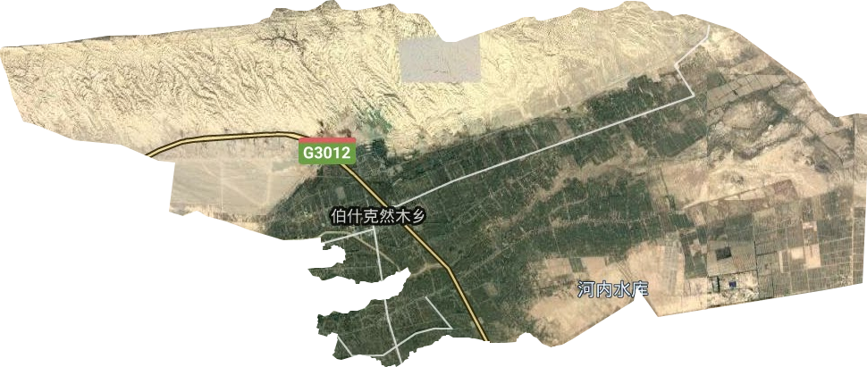 伯什克然木鄉(xiāng)衛(wèi)星圖