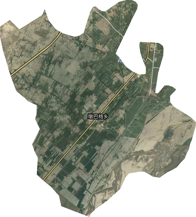 墩巴格鄉衛星圖