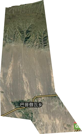 巴音傲瓦鄉衛星圖
