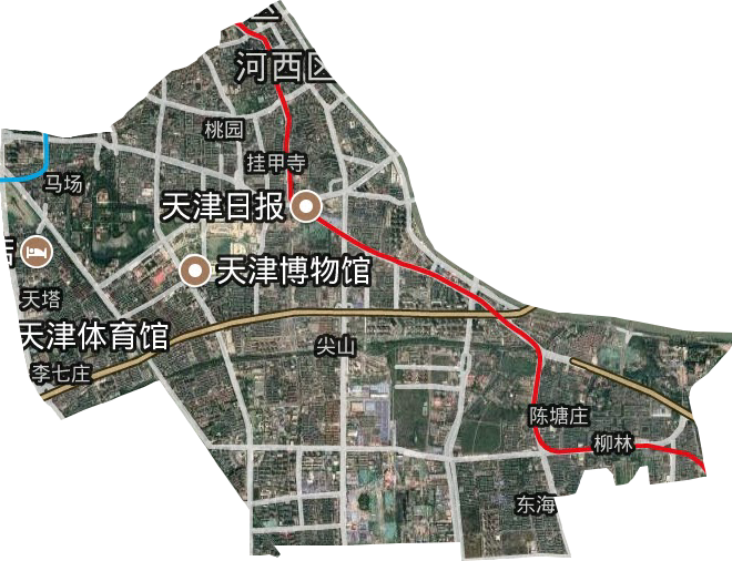 河西區衛星圖