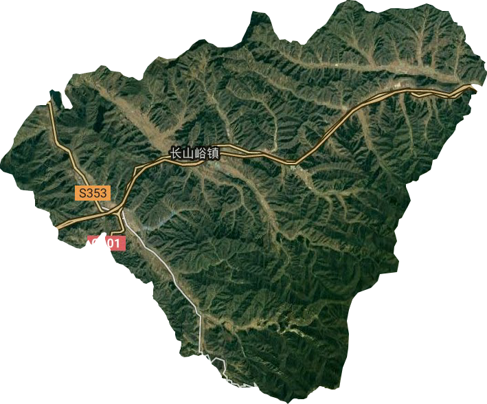 長山峪鎮衛星圖