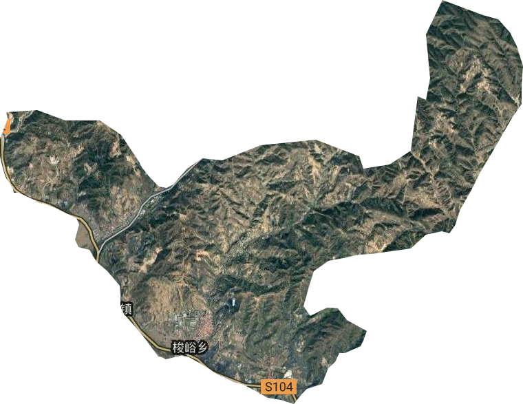 梭峪鄉衛星圖