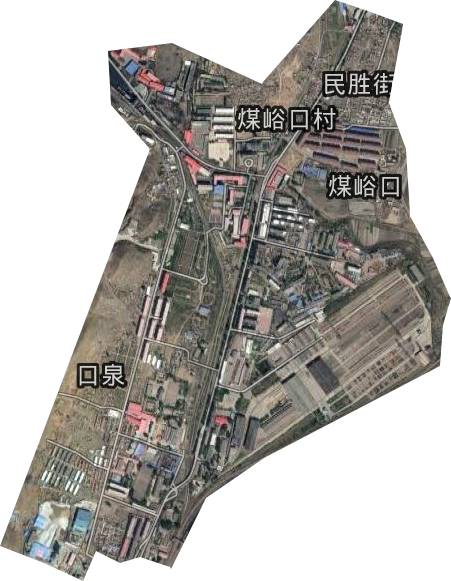 煤峪口街道衛星圖