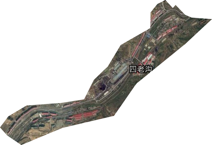 四老溝街道衛星圖