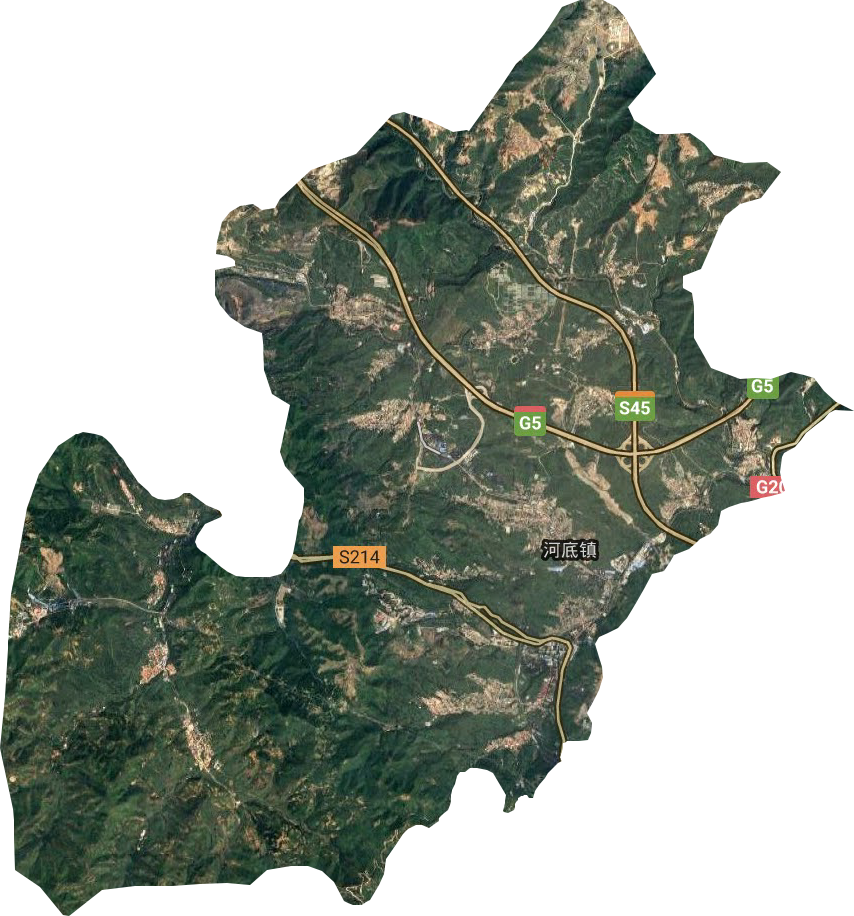 河底鎮(zhèn)衛(wèi)星圖