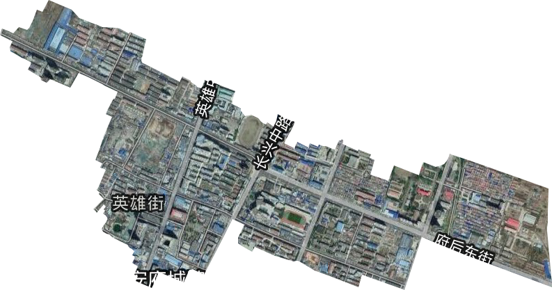 英雄中路街道衛星圖