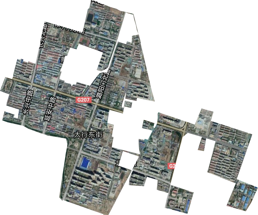 太行東街街道衛星圖