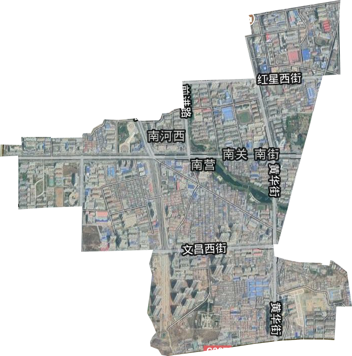 南街街道衛星圖