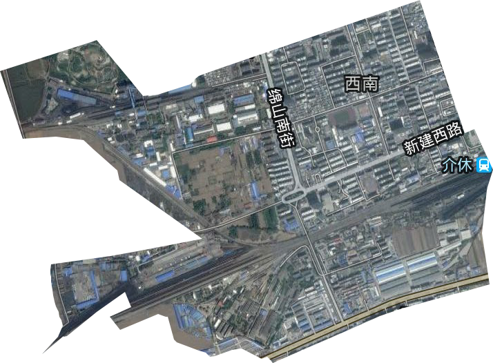 西南街道衛星圖