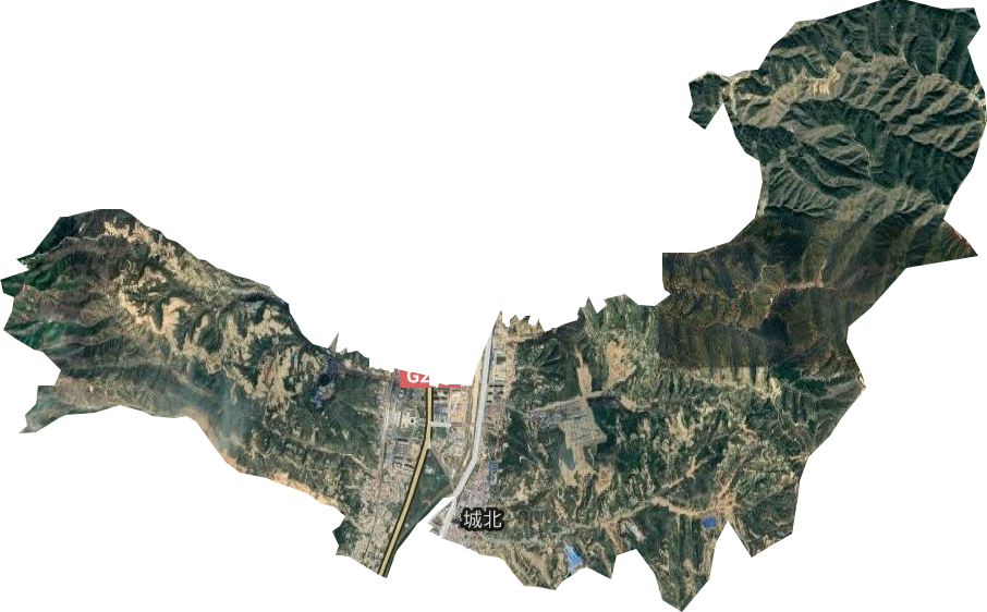 城北街道衛星圖