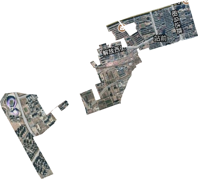 站前街道衛星圖