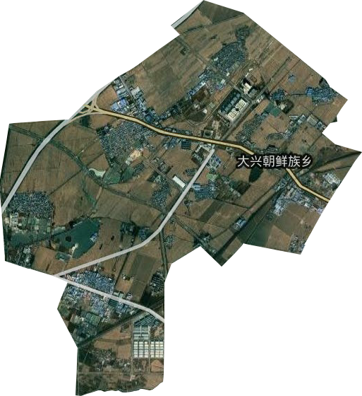 大興街道衛星圖
