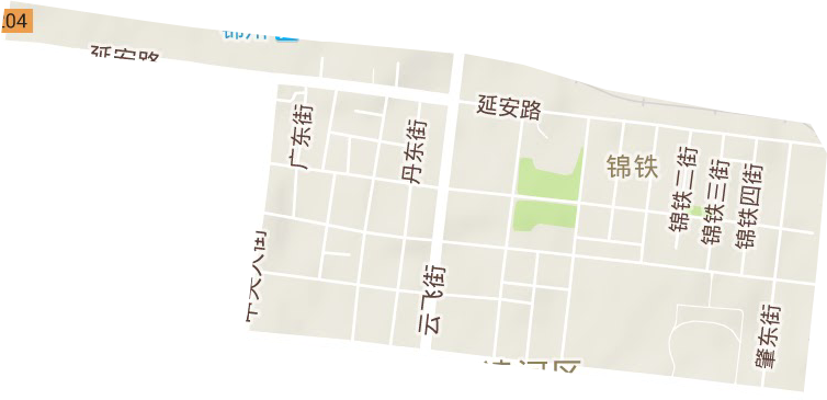 錦鐵街道地形圖