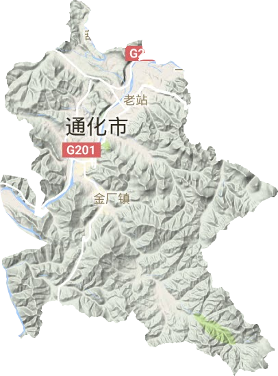 東昌區地形圖