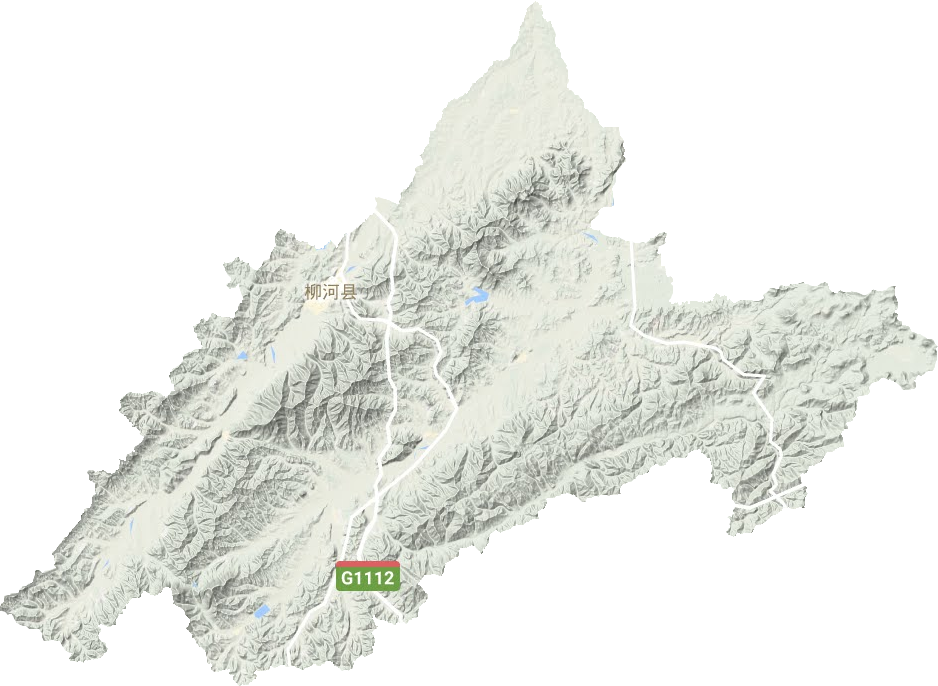 柳河縣地形圖