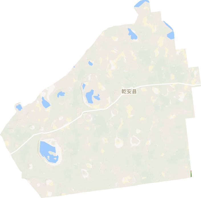 乾安縣地形圖