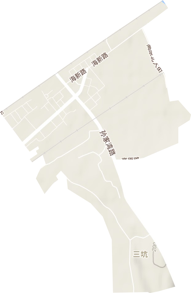 高德街道地形圖
