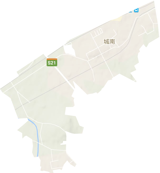 城南街道地形圖