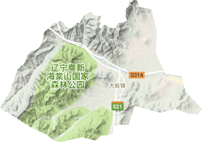 大板鎮地形圖