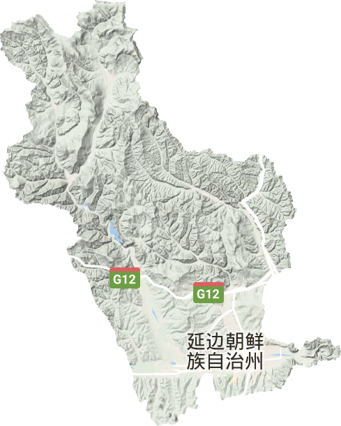 延吉市地形圖