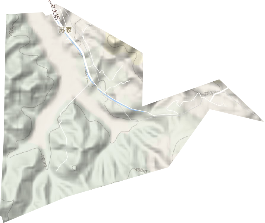 蘇家街道地形圖