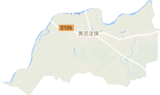 黃泥洼鎮地形圖
