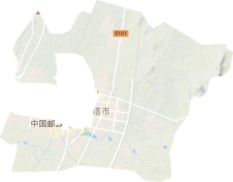 萬(wàn)寶橋街道地形圖